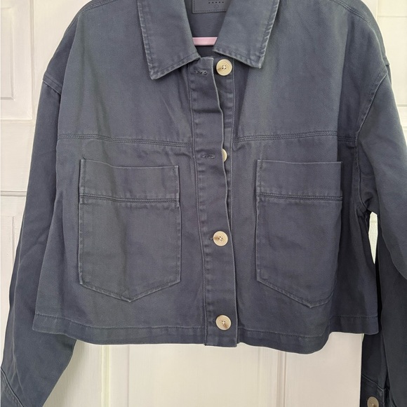 Blank NYC Women's Blue Denim Jacket large - Picture 1 of 5